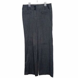 Larry Levine Gray Wide Leg Washable Work Dress Pants Size 8